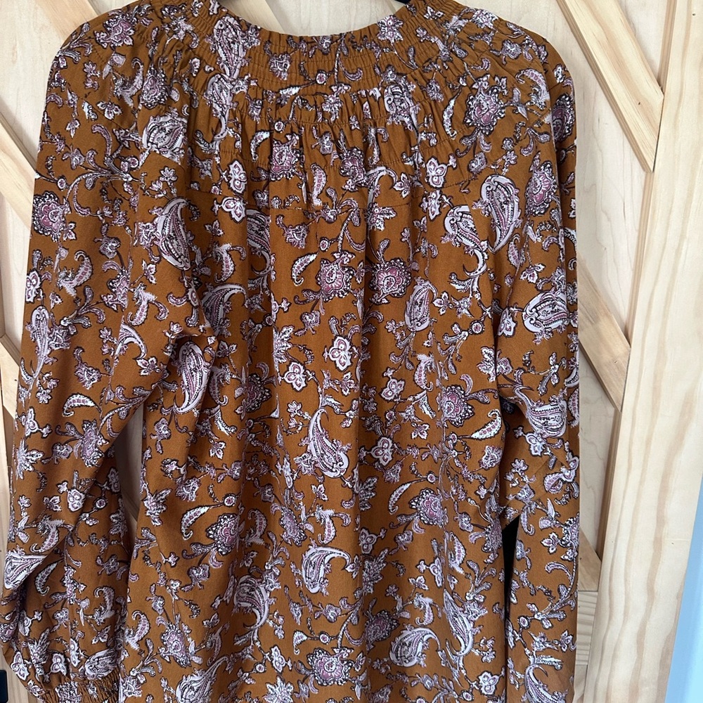 Floral Brown Women's Top